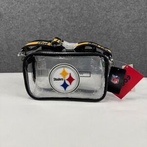 FOCO Pittsburgh Steelers Clear Crossbody Stadium Bag NFL Steel City New